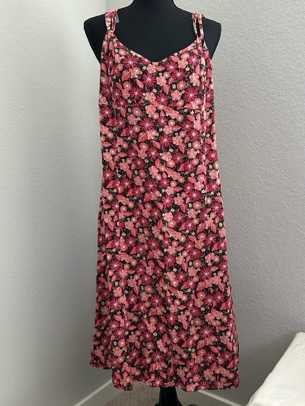 LOFT Ann Taylor Pink Floral Sundress